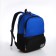 School backpack, 2 lightning departments, 3 pockets, black/blue color