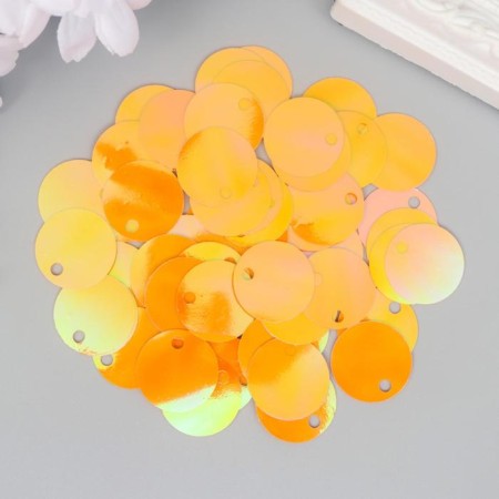 Sequins "circle" orange set 30 g d = 2 cm-1