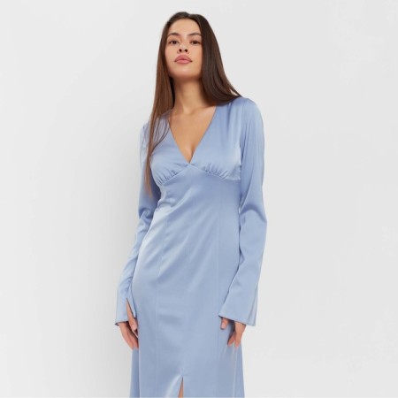 Women's silk dress Mist: Classic Collection p. 46, blue color-4