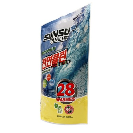 Sunsu-Q washing powder, concentrated, for washing colored linen, 1 kg-1