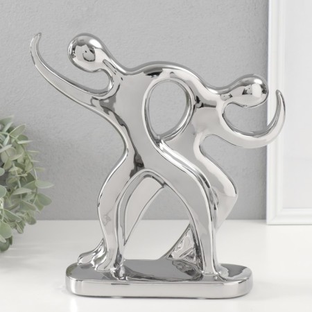 Souvenir ceramics "pair of unusual" silver 7.5x26x27 cm
