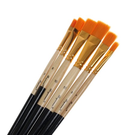 System of synthetics, 6 pieces (No. 2,4,6,8,10,12), flat, straight, in the blist-1