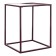 Coffee mayen table, 450 × 450 × 550 mm, white / plum color