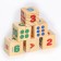Natural wood cubes "Learn numbers"