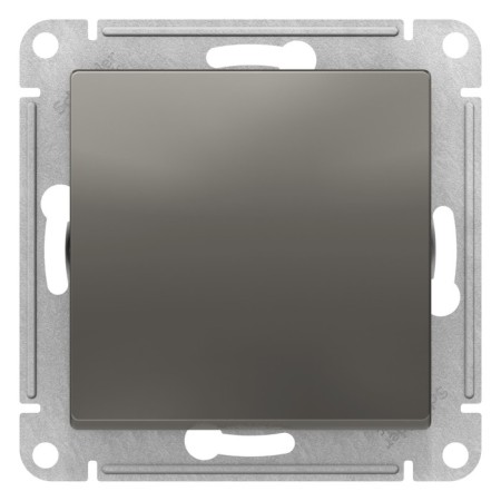 Switch SE AtlasDesign, 10 A, 1 key, CX 1, mechanism, color steel