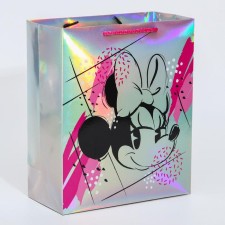 Gift package, 25x21x10 cm, holography, packaging, Minnie Mouse