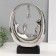 Souvenir Ceramics "Abstraction. Drops" silver 8.8x24x34.5 cm