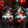 Souvenir Polystone Water Ball "Santa Claus/Snowman with mittens" MIX 6.5x4.5x4.5 cm