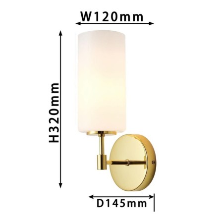 Palmarius wall lamp 120 mm, 120 mm, 145 mm, E14 40W-2