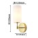 Palmarius wall lamp 120 mm, 120 mm, 145 mm, E14 40W