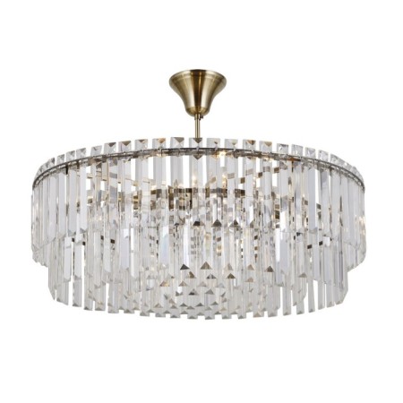 Люстра с хрусталём Gerhort G22029/8AB+CL, 8х40Вт, E14, 40х62х62 см, цвет бронза-1