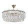 Люстра с хрусталём Gerhort G22029/8AB+CL, 8х40Вт, E14, 40х62х62 см, цвет бронза