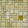 PVC panel mosaic marble with gold 955x480 mm pcs