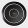 Porcelain dish for feeding magistro pietra lunare, d = 21 cm, black color