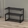 Shoe 3-tier 59 × 31 × 45 cm "six", black color