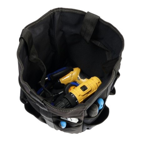 Tundra-organized bag, round, for storing and carrying tools, 19 pockets-9