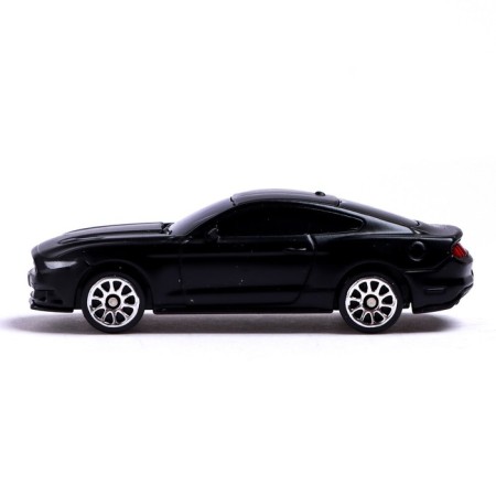 Metal Metallic Ford Mustang, 1:64, black matte color-1