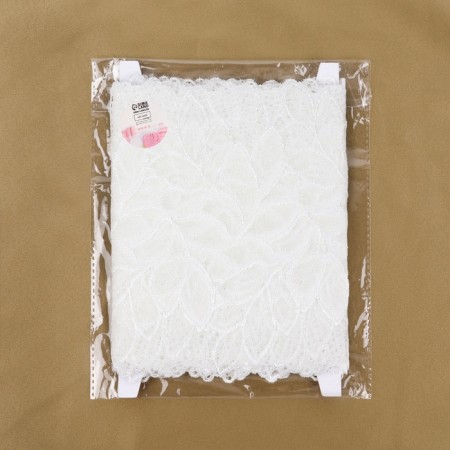 Lace elastic fabric, 175 mm × 2.7 ± 0.5 m, white color-3