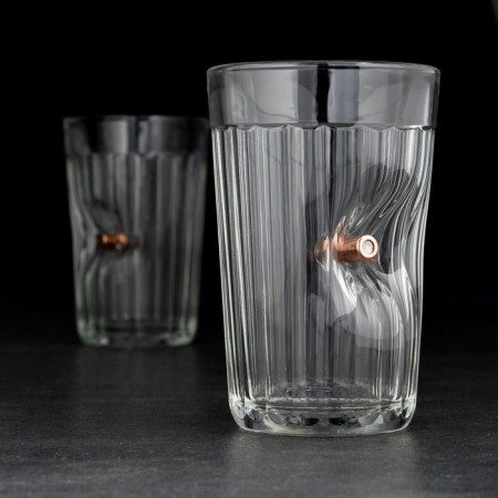 A glass faceted with a “impenetrable. Kraft” bullet, 250 ml-5