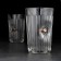 A glass faceted with a “impenetrable. Kraft” bullet, 250 ml