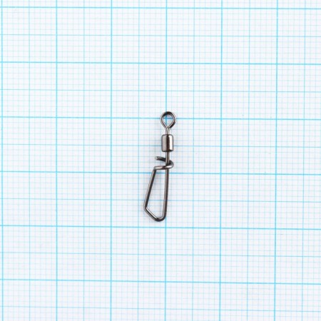 Вертлюг с застежкой Волжанка Rolling Swivel With T-Shape Snap № 8, тест 19 кг, 10 шт-1