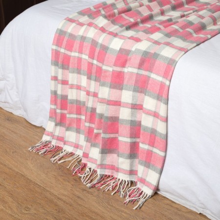 London blanket, size 140x200cm, pink color