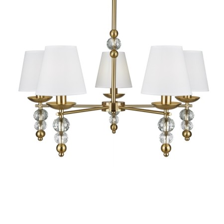 Freya FR1009CL-05BS SIDE, 710x710x600 mm ceiling lamp, E14, 5x40W, brass color-5