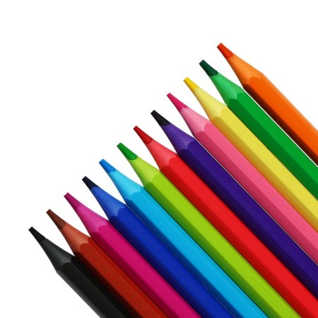 Pencils color plastic 12 colors Gamma "Cartoons", sharpened, PVC, euro suspension 251220211-1