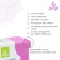 Yoga block, ribbed, 23 x 15 x 8 cm, 190 g, pink color