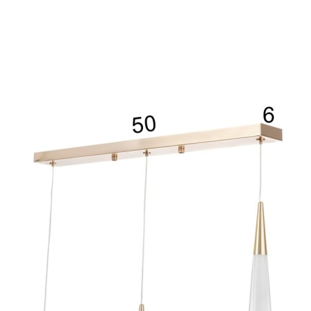 Bayerlux lamp "Galassia" 3hLED 9W gold 50x3.2x32-182120 cm-5