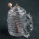Crystal capacity for honey "Bear with a hive", 250 ml, h = 15 cm