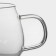 Glass mug Magistro "Valencia", 330 ml, 10 × 8 cm