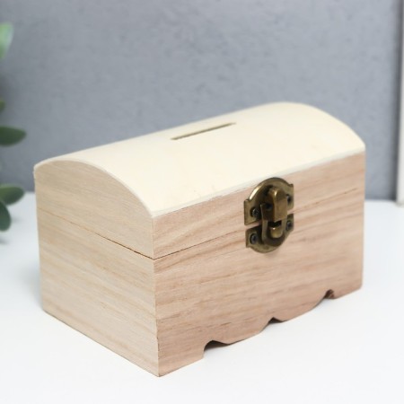Casket wood for painting "chest" 8x8x12 cm