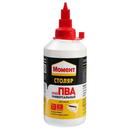 Glue "Moment" carpentry, PVA, universal, 750 g