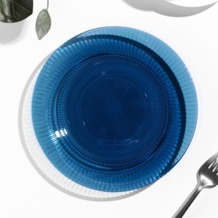 Dessert plate "Luiza", d = 19 cm, color London Topaz