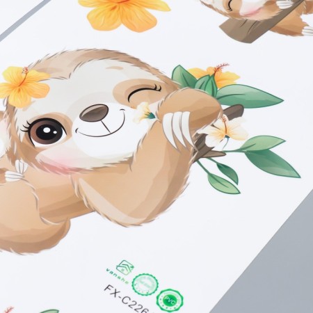 Stick plastic interior color "Babies Lenovzers" set 2 sheets 30x90 cm-2