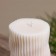 Candle "wave" 6.5x6.5x10 cm, soy wax