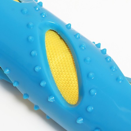 Large 3-layer stick, tpr+nylon+PVC, 30 x 4.5 cm, blue/yellow-3