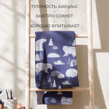 Terry Ethels "Bears", 70x130 cm, 100% cotton, 420g/m2-2