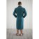 Male dressing gown, shalka+kant, size 54, emerald color, waffle