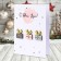 A postcard with a wooden element "Happy New Year!" Handmade, gifts, 14.7x10.5 cm