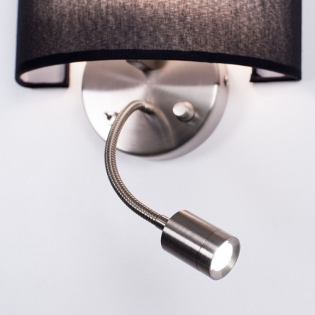 Sconces "Crystalino", 2x60W E14, chrome, black 26x13x24 cm-2