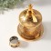 Summary metal per 1 candle "Flowering" gold d = 3.5 cm 12.5x12.5x19 cm