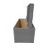 Puff with a lid and weighting, 800 × 400 × 420 mm, lunar matting, Ash color