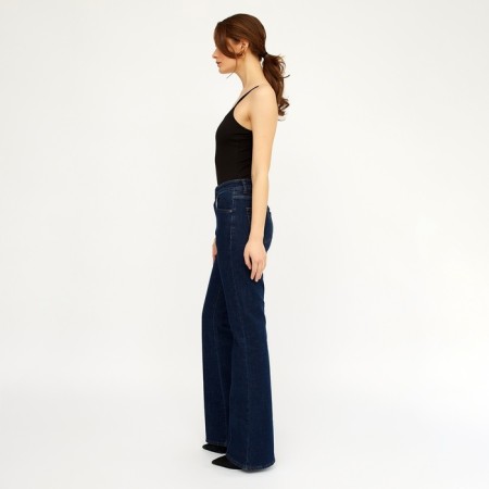 Women's jeans with Minaku arrow, dark blue color, size 44-6