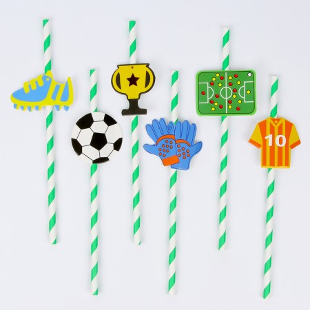 Pipe for the cocktail "Football", a set of 6 pcs.-1