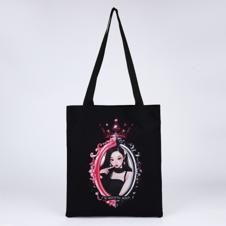 Bag Schoper "Anime" mix 35x0.5x40, department without lightning, without lining, black-4
