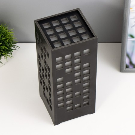 Nightlight "Matrix" LED from batteries 3HAAA USB black 10x10x23cm Risalux-2