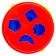 Bucket sorter, blue color