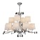 Suspended chandelier Mantra andrea, E14, 12x20W, 635 mm, chromium color